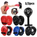 Curved Boxing Muay Thai Hand Target Sanda Training Thickened Earthquake-resistant Curved Baffle PU Leather 5-finger Hand Target. 