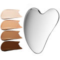 1pc Gua Sha Facial Tool Stainless Steel GuaSha Massage Tool Natural Universal Facial Silver Metal Gua Sha Board Beauty Skin Care. 