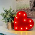 Alphabet Letter Heart LED Night Light Outdoor Home Decor And Club Wedding Wall Decor. 