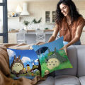 Cute Cartoon T-TOTOROS Pillowcase Home Decorations Decorative Sofa Cushions Cover for Sofa Living Room Decoration Anime Pillow.