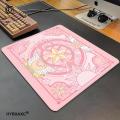 Magic Circle Mouse Pad XS Small Glass Mousepad For PC Gamer Desktop Decoration Office Mouse Mat Creative Pink Anime Desktop Pad. 