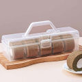 Transparent Rectangular Pvc Cake Box Storage Packaging Box Baked Dessert Biscuit Party Food Western Pastry Kraft Storage Box. 