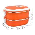 Thermal Lunch Box Bento Lunch Box with Stainless Steel Thermal Insulation, 2 Layer of Food Containers Leak Proof For Kids, Adult. 