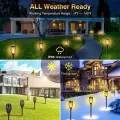 12LED Solar Flame Torch Light Flickering Light Waterproof Garden Decoration Outdoor Lawn Path Yard Patio Floor Lamp. 