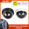 1PC Dummy Fake Security CCTV Dome Camera with Flashing Red LED Light with Security for Outdoor Home Security Warning. 