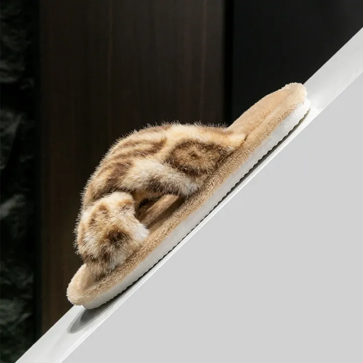 Women's%20Household%20Open%20Toe%20Slippers%20Four%20Seasons%20Indoor%20Floor%20Comfortable%20Fashion%20Fluffy%20Slippers%20Soft%20Spring%20And%20Autumn%20Couple%20-%20Image%204