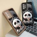 Cartoon Panda Case For Samsung A53 A55 A52 A54 5G A13 A14 A15 A12 A32 A33 A34 A35 A21S A51 Cover S24 S23 Ultra S22 Plus S20 FE. 
