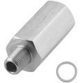 1/8'' BSPT & 1/8'' NPT & M10 Stainless Steel Oil Pressure Sensor Connector Joint to NPT Tee Adapter Turbo Accessories Adapter. 