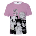 Kids And Mens Summer t shirts Japanese Anime Jujutsu Kaisen Gojo Boys T-shirt Summer Oversized Harajuku Casual Sport Streetwear.