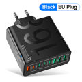 Total 150W Charger 3.0 Mobile Phone Charge Adapter Fast Wall Charger For iPhone Xiaomi Samsung Huawei EU/US/KR Plug.