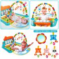 Baby Play Mat Gym & Fitness Rack with Hanging Rattles Lights & Musical Keyboard Mat Piano Multi-Function. 