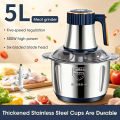 Electric Meat Grinder 304 Stainless Steel Multifunctional Food Processor Vegetable Fruit Garlic Chopper Kitchen Appliance.