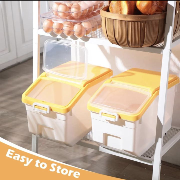 10%20kg%20Rice%20Storage%20Container%20with%20Measuring%20Cup%2027.6%20lb%20Flour%20Storage%20Container%20with%20Wheels%20Pet%20Food%20Storage%20Container%20Dog%20Birds%20Cat%20Food%20Bin%20Rice%20Container%20Set%20for%20Dry%20Food,%20Sugar,%20Cereal%20-%20Image%202
