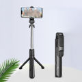 XT02 Bluetooth Extendable Selfie Stick with Wireless Remote for Making TikTok, Vlog Videos and Tripod Stand Selfie Stick for for Mobile and All Smart Phones. 