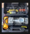 Imported Double Cylinder 12 Volt Portable Electric Car Air Pump Car Air Compressor Car Tyre Air Inflator Car Tire Air Inflator Pump Compressor Electric Air Blower Tire Tyre Puncture Repair Tool Kit Toolkit Car Air Pressure Gauge Car Gadgets Access. 