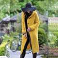 New Cashmere Cardigan in Autumn and Winter Women'sloose Long Sleeve Sweater Solid Color Knitted Long Thickened Top. 