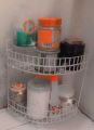 2 Steps Hanging corner Storage Rack Organizer Kitchen rack Furniture space savers - Kitchen Rack - Kitchen Rack - bathroom accessories.