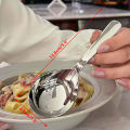 Superior Red Golden Dinner Spoon; Long-handled, Stainless Steel utensil; Essential for Stirring and Serving Desserts. 
