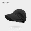Anti-UV Women Cap Wide Brim Breathable Foldable Sun Hat Mask Hang Outdoor Sport Visor Quick Drying Sunscreen Hiking Cycling Hat.