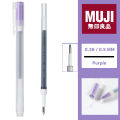 Muji gel pen 0.38 and 0.5mm. 