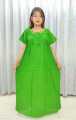 Pure Cotton Star Embroidery Maternity Maxi Dress, Free Size. 