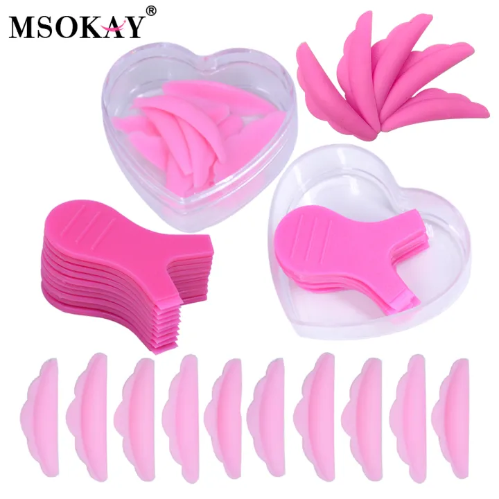 Reusable Eyelash Perming Rods Silicone Perm Pad Y Lash Brush Curler ...