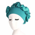 Solid Satin Bonnet Hair Styling Sleep Hat Wrap Shower Cap Hair Styling Tools.