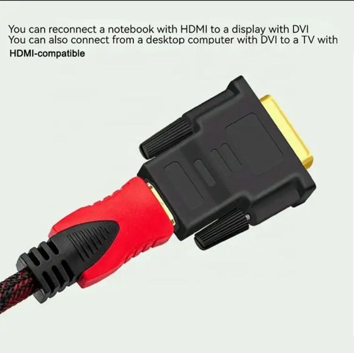DVI to HDMI Adapter DVI Male (24+1 & 24+5) to HDMI Female Converter ...
