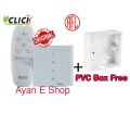 Click wireless remote control switch With PVC Box Free 1year brand warranty 2 Lights 1 Fan  with speed regulations dimmer regulator  socket. 