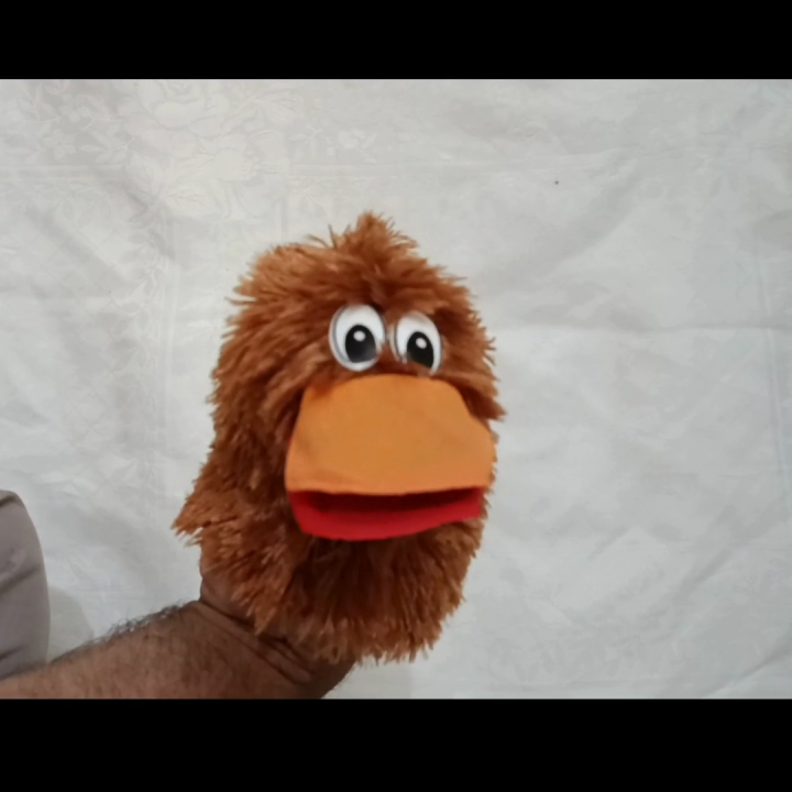 Funny Tongue Spitting Duck Hand Puppet Toy | Soft Plush Animal Puppet for Kids | Interactive Storytelling & Role Play Toy | Talking Sound Effect Puppet
