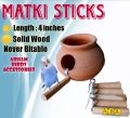 Solid Wooden Matki Stick for Birds (2, 5, 10, 15, 20 Piece In 1 Pack), Best for All Parrots (Birds Accessories). 