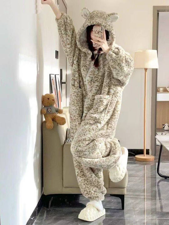 Leopard%20Hooded%20Pajamas%20Animal%20Kigurumi%20Unicorn%20Adult%20Onesies%20for%20Women%20Winter%20Sleepwear%20Flannel%20Pochets%20Overall%20Sets%20Slippers%20-%20Image%206