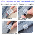 iLMH Invisible Leg Shortening Clip, Non-Slip Pants Edge Clip, Quick Fix Hem Clip, Hidden Pants Adjuster, Sewing Accessories.