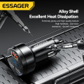 Essager 105W USB Car Charger Quick Charge 4.0 QC4.0 QC3.0 QC SCP PPS PD USB Type C Fast Charging For iPhone 14 15 Phone.