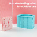 Foldable Kids Travel Potty Portable Car Toilet for Toddlers Collapsible Design Leak-Proof Emergency Toilet for Camping Road Trip. 