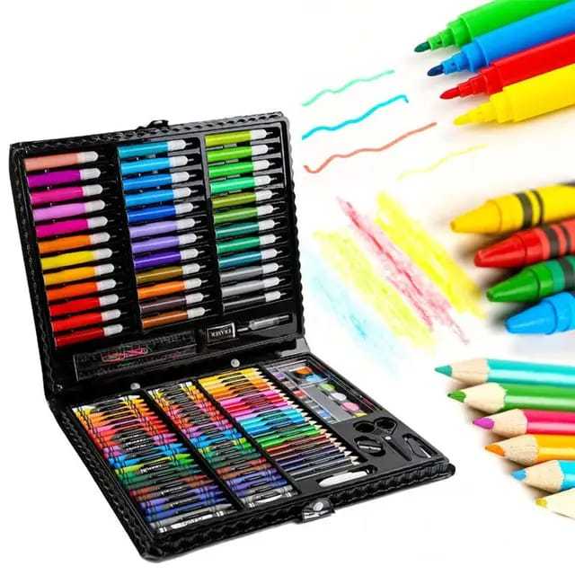 150Piece Drawing Sketching Colored Pencil Art Set Painting For Childrens *