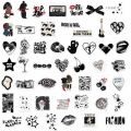 50PCS Creative Black Y2K Creative Stickers Premium Phone Cases Laptop Water Cups Refrigerator Desktop Waterproof Stickers. 