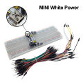 3.3V/5V MB102 Breadboard Power Module+MB-102 830 Points Prototype Bread board For Arduino DIY Kit +65 Flexible Jumper Wires. 