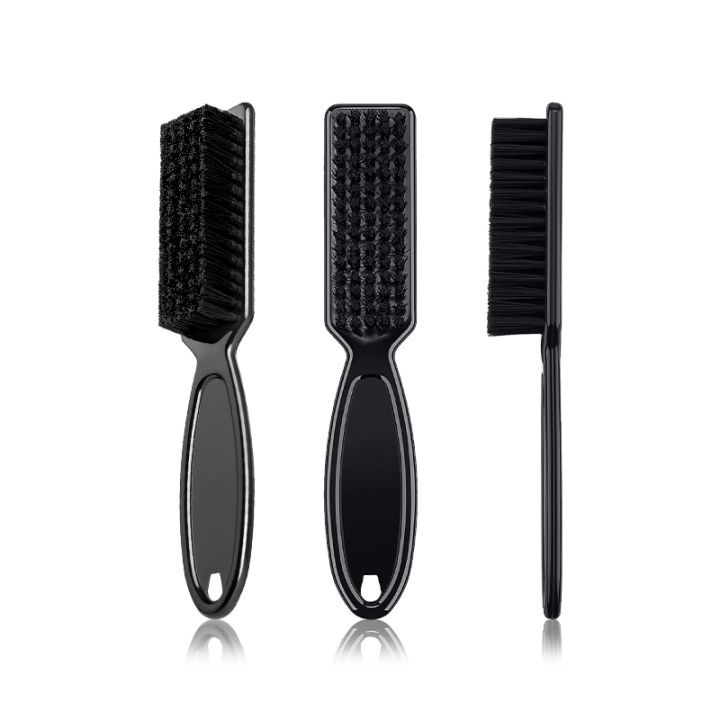 Black Small Beard Styling Brush Professional Shave Beard Brush Barber