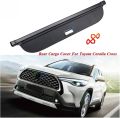 Toyota Corolla cross rear cargo cover car interior accessories modification items. 