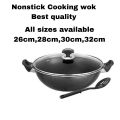 Nonstick Cooking Wok Best Quality All Sizes Available. 