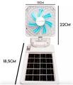 Solar Rechargeable Car fan Dashboard 360 Degree Rotatable fan Car Auto Powerful 3 Speed Cooling Air Fan for All Cars,Tempo,Trucks.