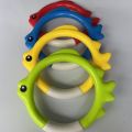 4/8PCs Diving Rings Set - Underwater Swim Training Gear with Fish-Shaped Retrieval Rings, Floatable PVC Pool Toys Adults/Kids. 