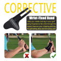 Golf Swing Trainer Aid Pro Power Band Wrist Brace Smooth And Connect-Easy Correct Training Swing Gesture Alignment Practice Tool. 