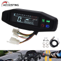 Digital Universal Motorcycle Speedometer Oil Gauge Tachometer Meters Instrument Cluster Turn Signal Light Indicator. 