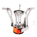Portable All in One Camping Stove with Converter Compact Lightweight Outdoor Cooking Gear for Hiking Backpacking. 