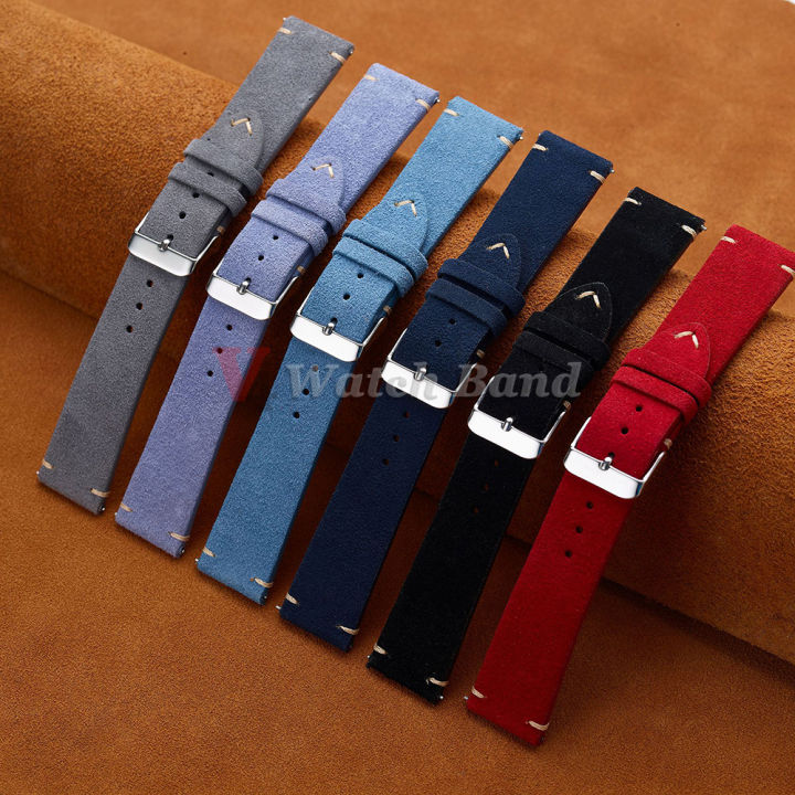 Quick%20Release%20Soft%20Suede%20Strap%2014mm%2016mm%2018mm%20Wristband%2020mm%2022mm%20Brown%20Watch%20Bands%20Calfskin%20Bracelet%20Women&Men%20Accessories%20-%20Image%202