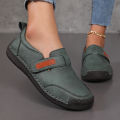 Handmade Leather Women Shoes Casual Comfortable Slip on Loafers Women Leather Shoes Moccasins Walking Shoes Summer Direct Sales.