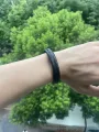 Black PU Leather Magnetic Bracelet Men's Mature and Stable and Elegant Giving Men The Best Gift for Men. 