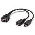 WESOPRO 2 in 1 OTG Cable Replacement for Fire Stick 4K Compatible with Android Phone Tablet Micro USB Host with Micro USB Power. 